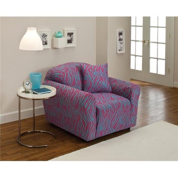 Madison Industries Madison JER-CHAIR-ZE Stretch Jersey Chair Slipcover; Zebra JER-CHAIR-ZE